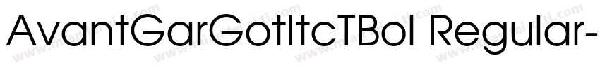 AvantGarGotItcTBol Regular字体转换